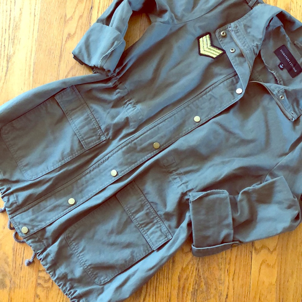 Green military style jacket - Picture 1 of 1